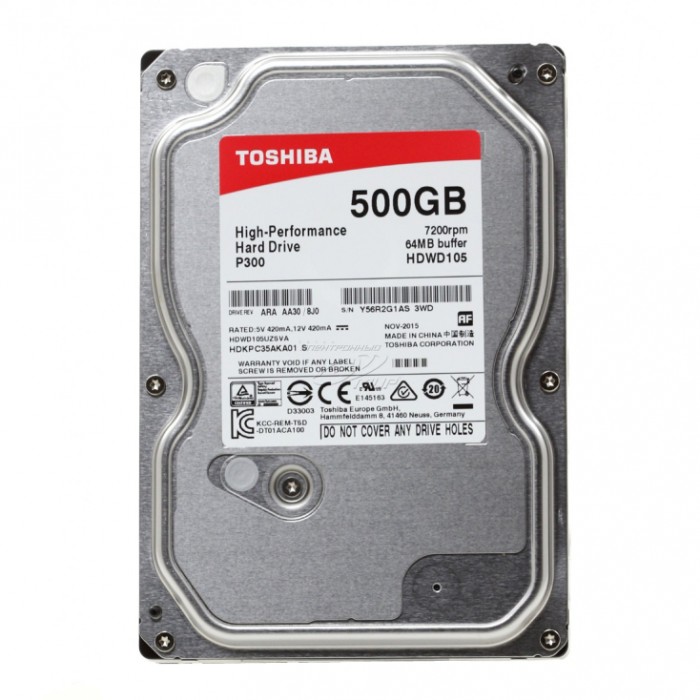 Hard disk Toshiba 500Gb HDD-HDWD105UZSVA | Olimp Sport