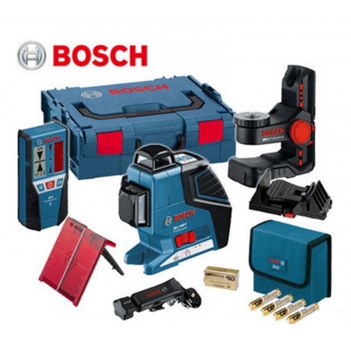 Laser za linije Bosch Professional GLL 3-80 P + BM1 + LR2 L Boxx ...