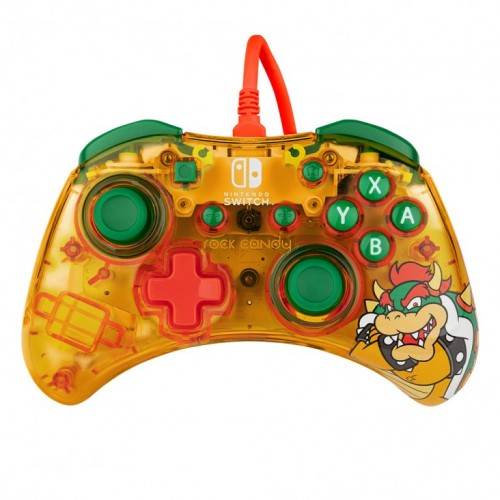 Nintendo Switch Wired Controller Rock Candy Mini Bowser