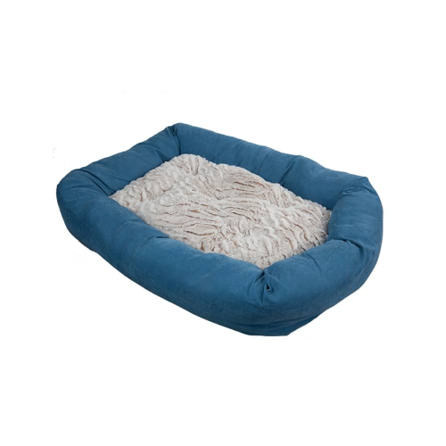 Krevet za pse plavi L