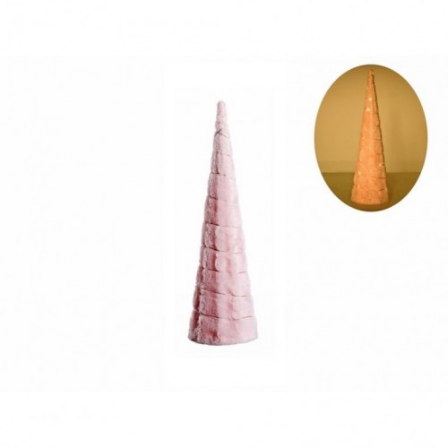 Plush cone jelka plišana roze 60cm