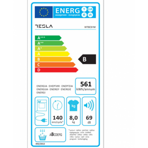 Mašina za sušenje veša TESLA WT8C91M kondenzaciona