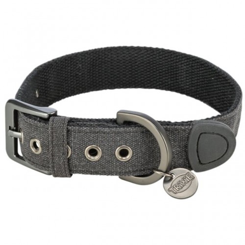 Ogrlica city style široka XS S 25 32cm 25mm crna