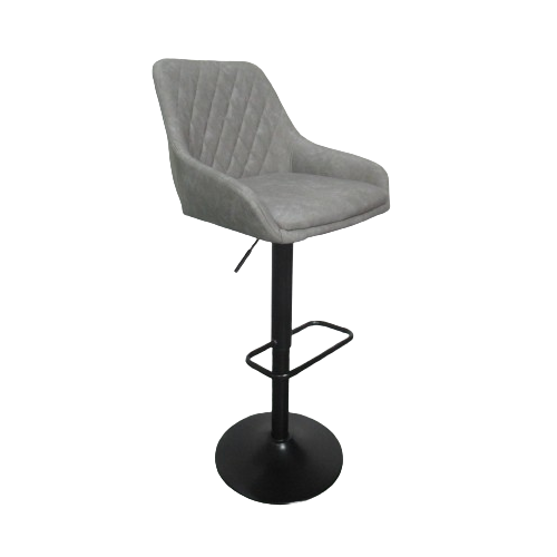 Barska stolica 620158 Svetlo siva /crna metalna baza