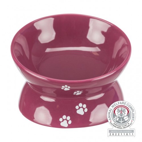 Keramička činija visoka roze sa šapicama 015l 13cm