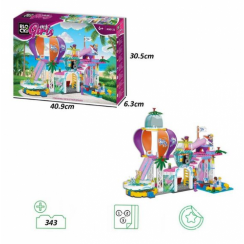 Kocke blocki akvapark 343pcs