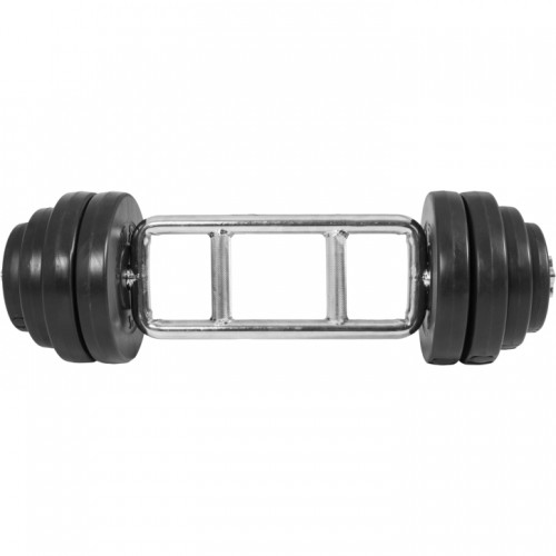 Šipka za triceps sa više rukohvata + Set plastičnih tegova 35 kg