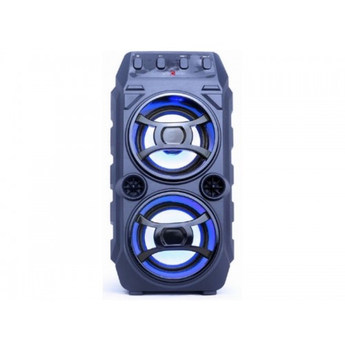 GEMBIRD Bluetooth karaoke zvučnik 2x5W, FM, USB,3,5mm, MIC 6,35mm, LED, Crni