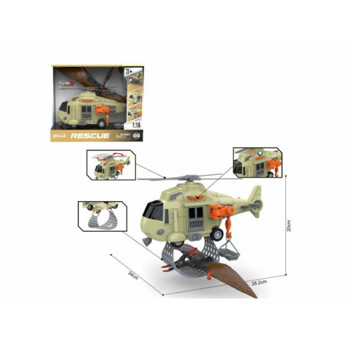 Helikopter sa zvukom i svetlom za prevoz dinosaurusa 