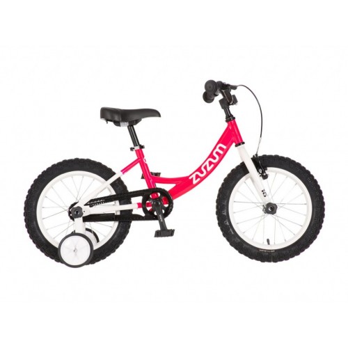 Bicikl 16 zuzum 2 neon pink bela 