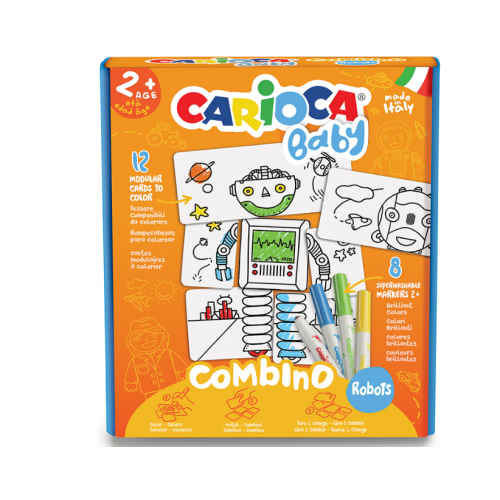 Flomaster set Carioca Combino Robots Baby 1/8 