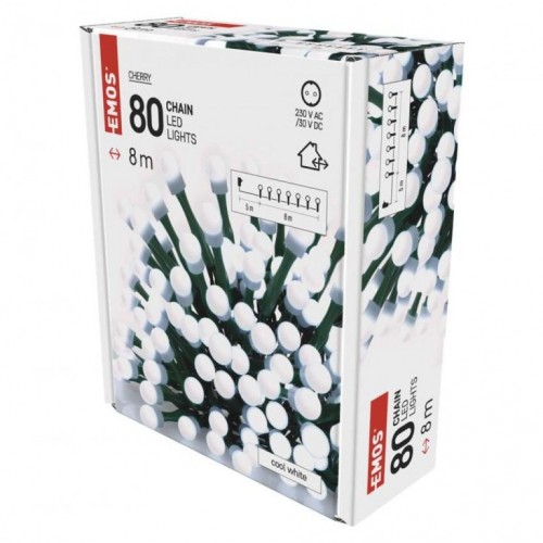 Emos LED svetlosnl lanac  cherry 80 LED 8m MTG-D5AC02