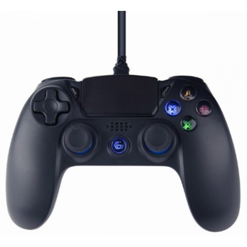 Gembird USB 2.0 analog vibration gamepad, PlayStation 4 / PC, 3m black