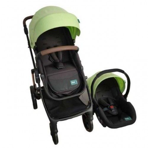 Kolica za bebe Puerri Duo sistem Oscar, light green