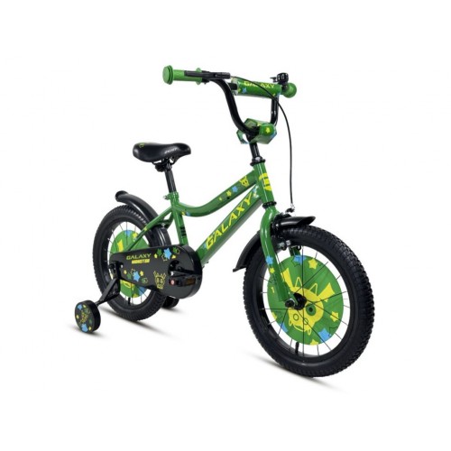 Bicikl dečiji GALAXY MONSTER 16in zelena/žuta 590053