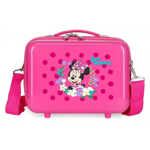 Beauty case ABS Minnie golden days pink