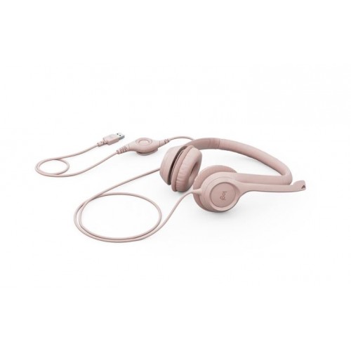 Logitech H390 ClearChat Comfort USB Headset Rose