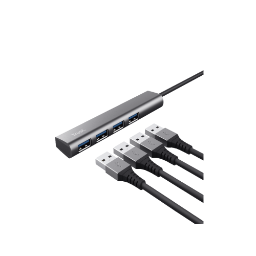 Trust adapter halyx USB-3.2/4xUSB/siva ( 24948 ) 