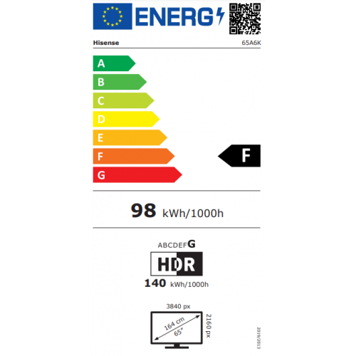 HISENSE 65 inča 65A6K LED 4K UHD Smart TV