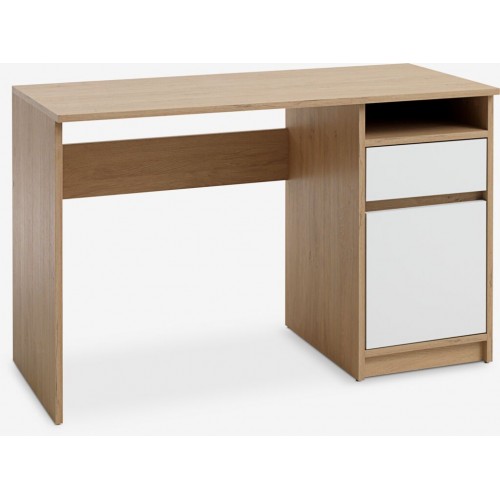 Radni sto Brendo 54x120 boja hrasta/bela