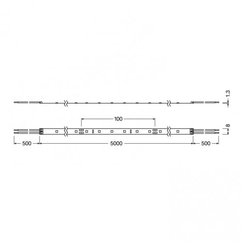 LED traka hladno bela 60 Led 1 m 4058075296930