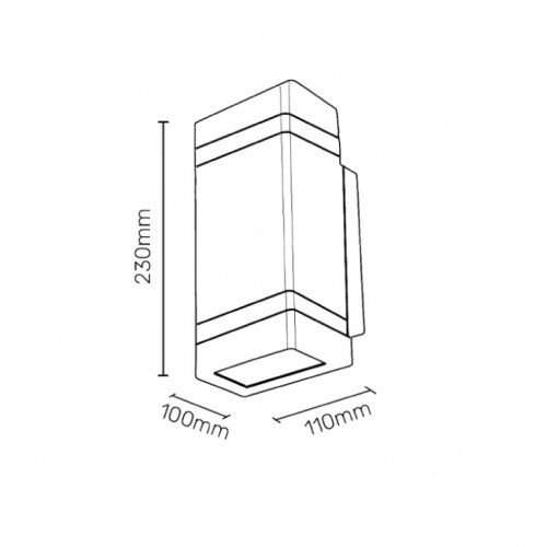 Zidna lampa 2xGU10 JM-5003C