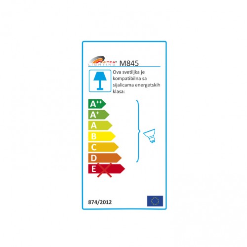 Podna lampa - ugradna M845-GU10-IP65