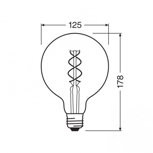 LED filament sijalica toplo bela 4W Osram