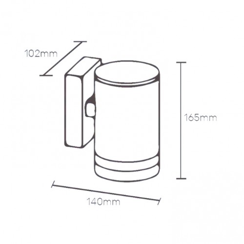 Zidna lampa 1xGU10 JM-4078