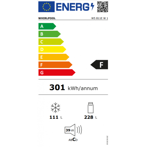 Kombinovani frižider Whirlpool W5 811E W 1