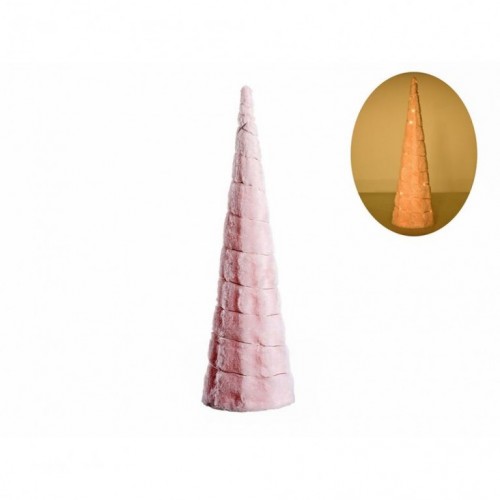 Plush cone jelka plišana roze 80cm