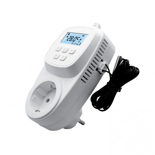 Prog. žični digitalni sobni termostat sa utičnicom DST-501H