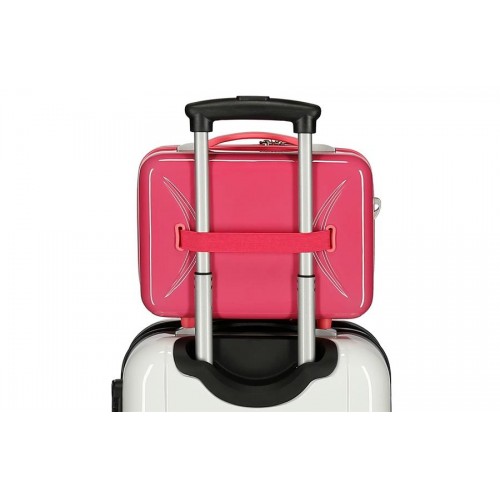 Beauty case ABS Minnie around the world pink