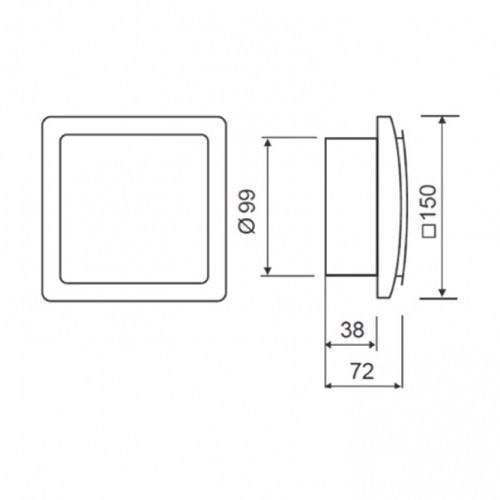 Izduvni ventilator 100mm V02165