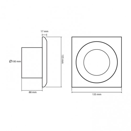 Izduvni ventilator 100mm V02001