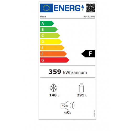 Frižider Tesla RB4300FHB side-by-side