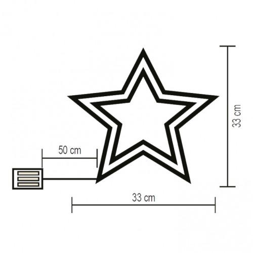 Ukras za prozor zvezda KID503B/WW