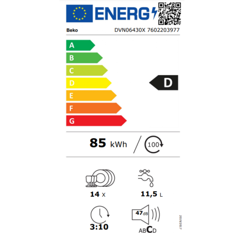 Mašina za pranje sudova BEKO DVN 06430 X ELE02013