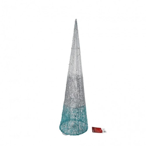 Shiny cone jelka svetlucava tirkizna LED 80cm