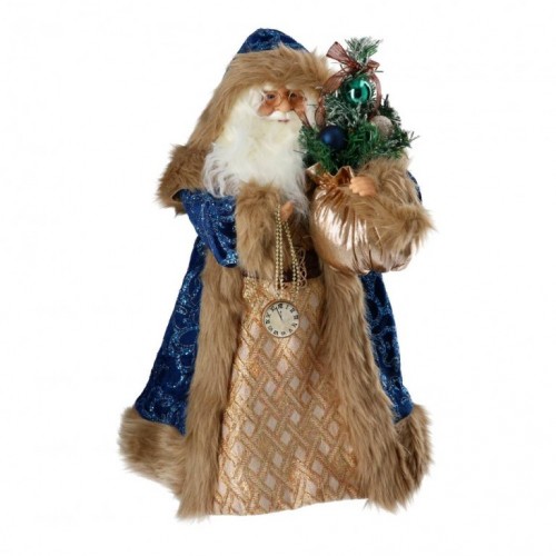 Bun Bun 70 novogodišnja dekoracija Deda mraz plavi, 45cm