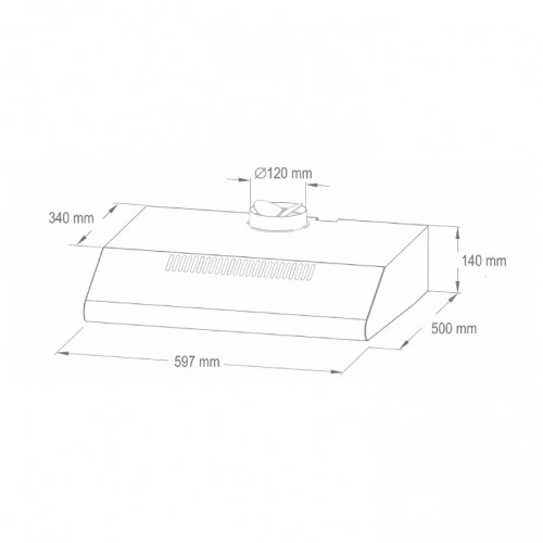 Aspirator HURRICANE beli 200W KPE6038W