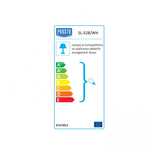 Stona lampa E14 grlo SL-528/WH Prosto