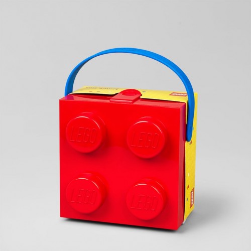 LEGO kutija za užinu sa ručkom Crvena