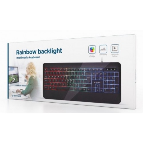 Rainbow multimedijalna tastatura KB-UML-03 Gembird