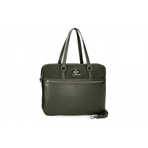 PEPE JEANS Torba za laptop tamno zelena 
