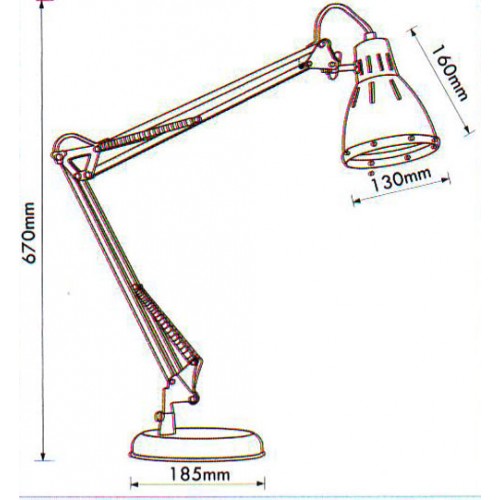 Stona tehnička lampa sa postoljem EL7930 crna