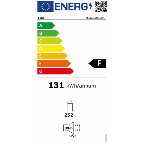 Frižider Beko RSSE265K30WN 