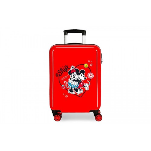 Kofer 55 cm ABS Minnie & Mickey always be kind crveni