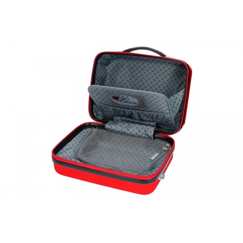 Beauty case ABS Minnie & Mickey always be kind crveni