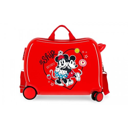 Kofer za decu ABS Minnie & Mickey always be kind crveni